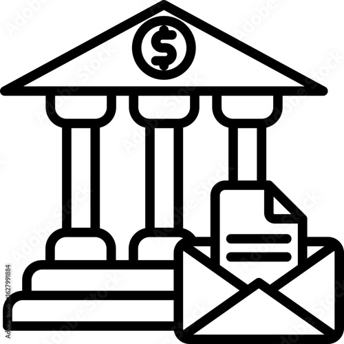 Letter Of Credit line icon