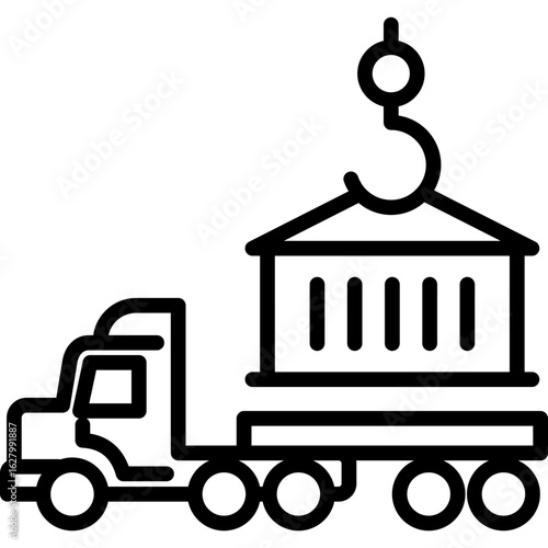 Container line icon