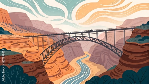 Wallpaper Mural landscape of the river Torontodigital.ca