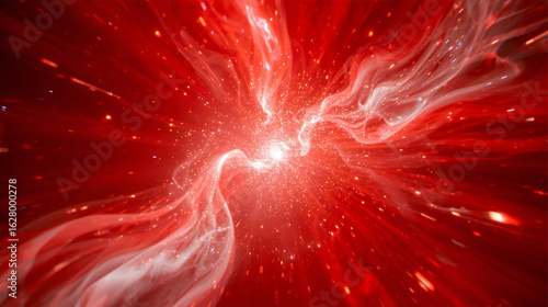 Radiant Scarlet Filaments in Interstellar Space