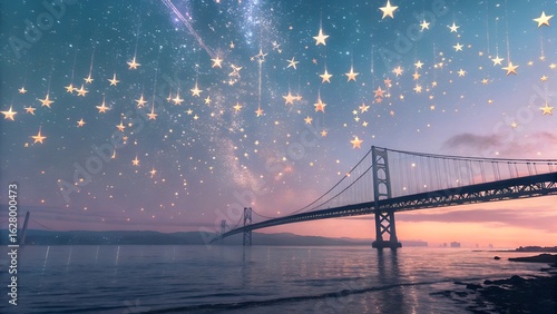 golden gate bridge at night