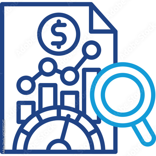 Economic Indicator line color icon