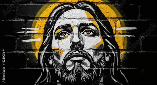graffiti Jesus on the wall