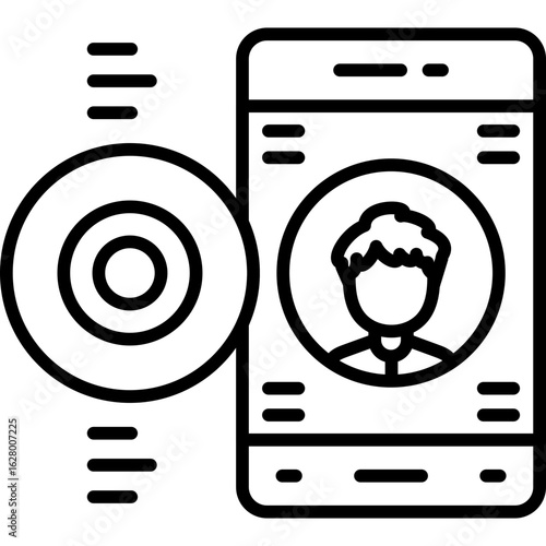 Videocall Icon Vector Element