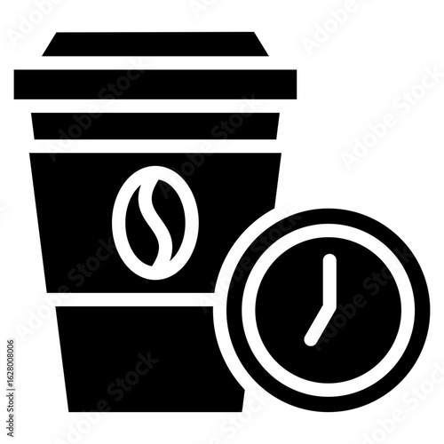 Coffee Break  Icon Element For Design