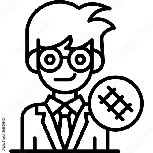 Stewardes Icon Vector Element