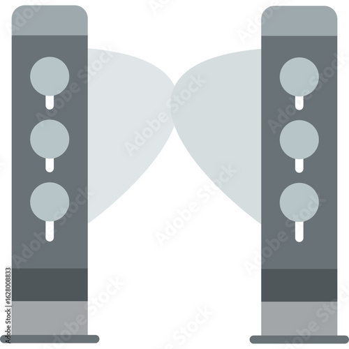Turnstiles Icon Vector Element