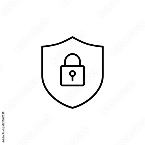 Security Lock Icon for Digital Protection