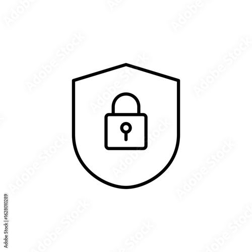 Security Lock Icon for Digital Protection