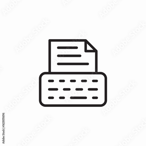 text type icon sign vector