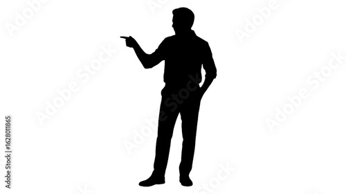 Silhouette of a Man Holding a Flag person