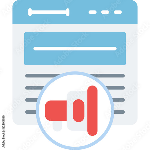 Web Promotion Icon Vector Element