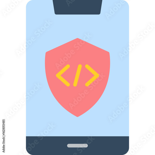 Canvas Print Encryption Icon