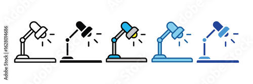 Desk Lamp  Icon Element For Design