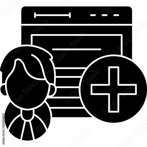 Add Friend Icon Vector Element