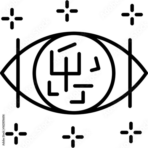 Maze Icon Vector Element