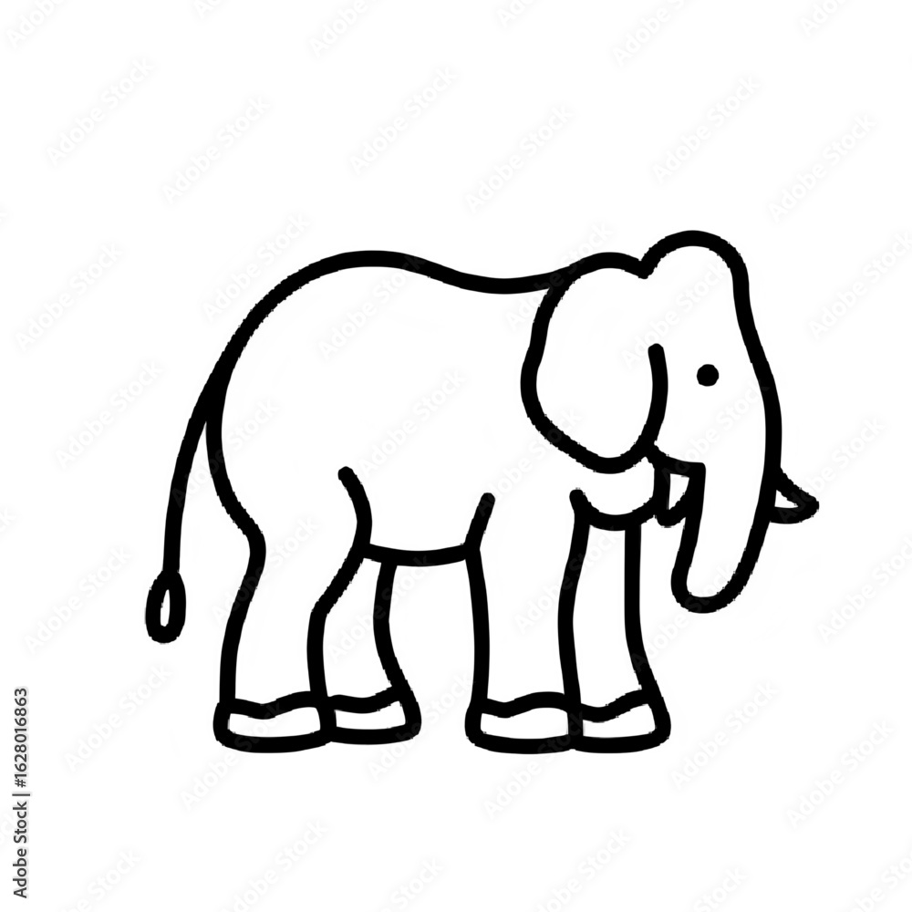 Fototapeta premium elephant vector illustration