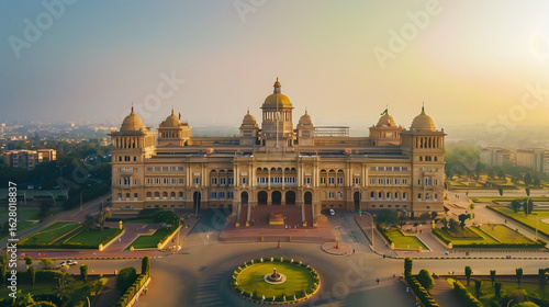 The majestic state legislature building - Vidhana Soudha - in Bangalore, India