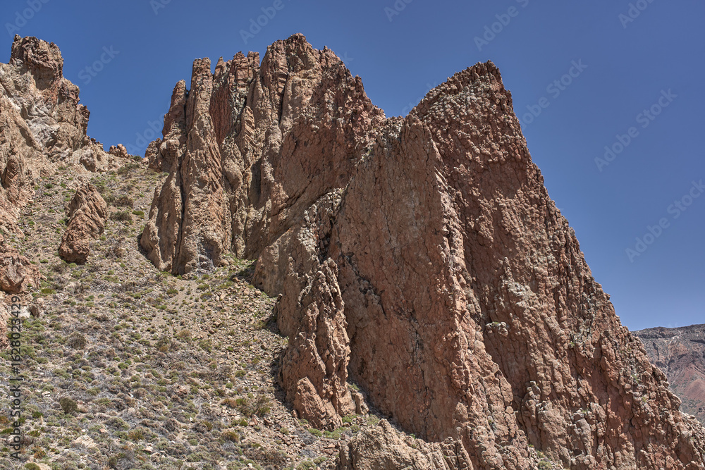 Fototapeta premium Volcanic cliffs of Roques de Garcia