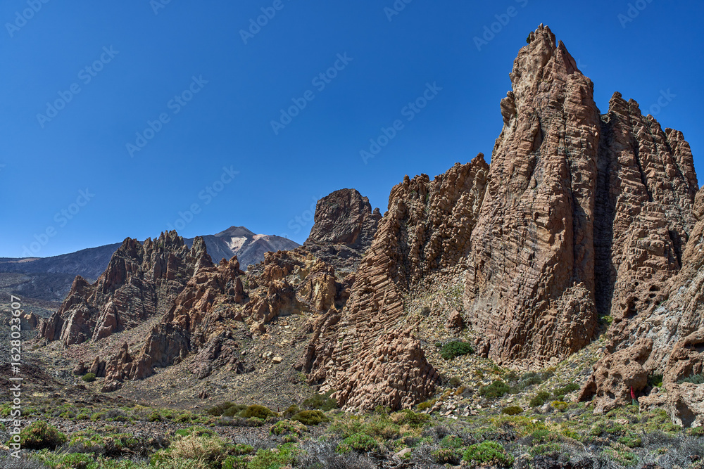 Fototapeta premium Volcanic cliffs of Roques de Garcia
