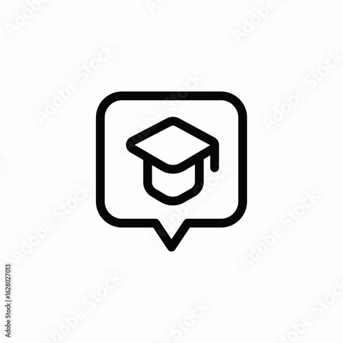 college message icon sign vector