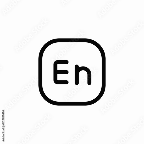 english text icon sign vector