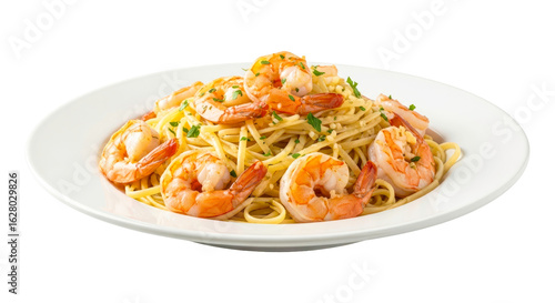 delicious shrimp scampi pasta restaurantquality meal photo