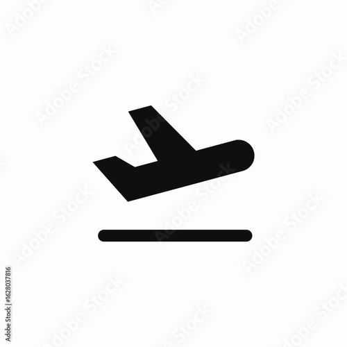 airport departure icon sign vector