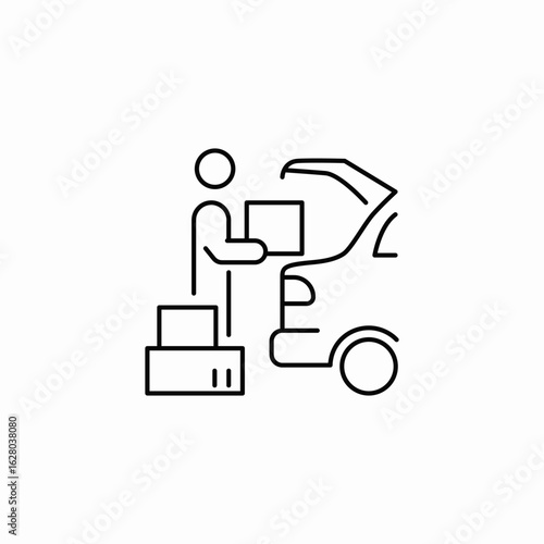 car load icon sign vector