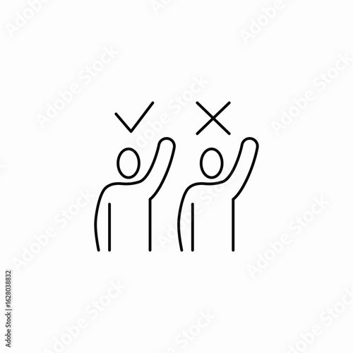 individual selection icon sign vector