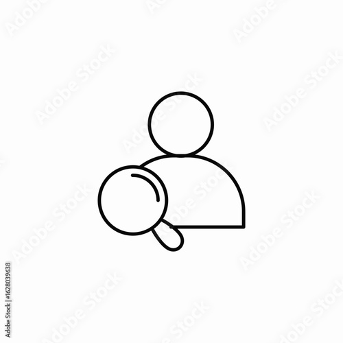 search member icon sign vector