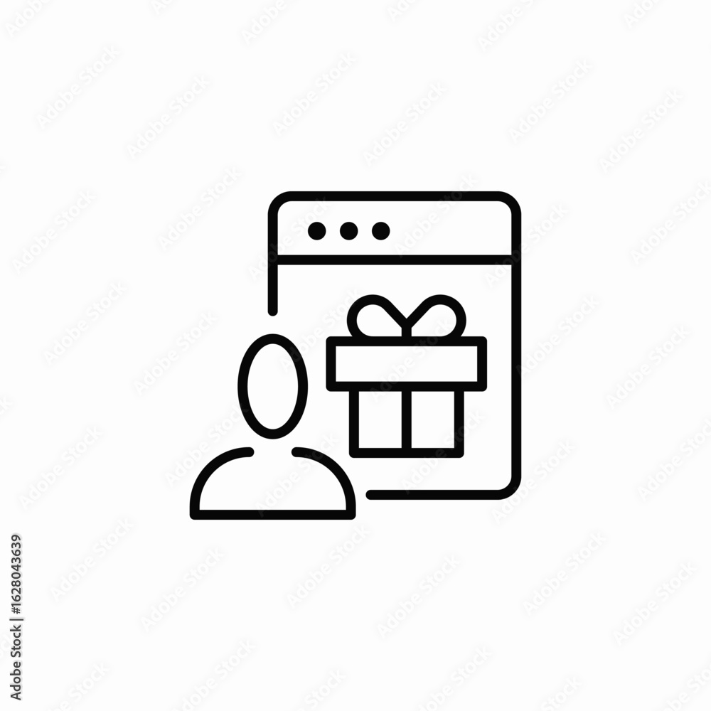 digital present icon sign vector digital present icon sign vector