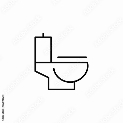 restroom toilet icon sign vector