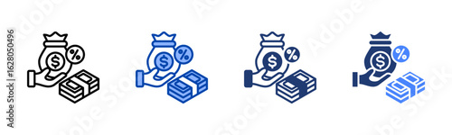 Incentive icon set multiple style collection