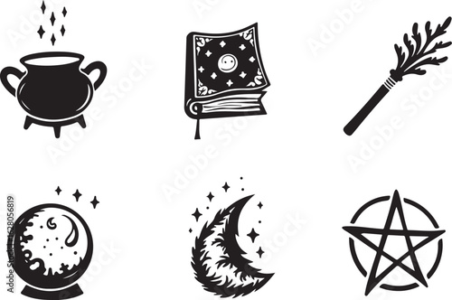 Mystical magic symbols for enchanting designs