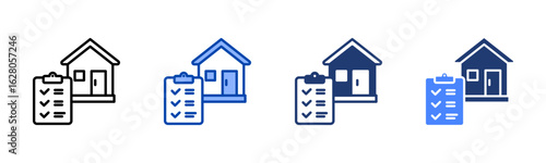 Checklist icon set multiple style collection