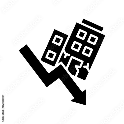 Company Failure glyph icon