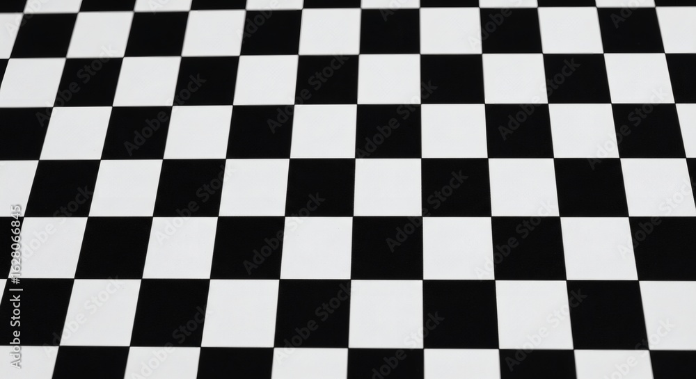 Fototapeta premium Abstract Black and White Checkerboard Pattern Background.