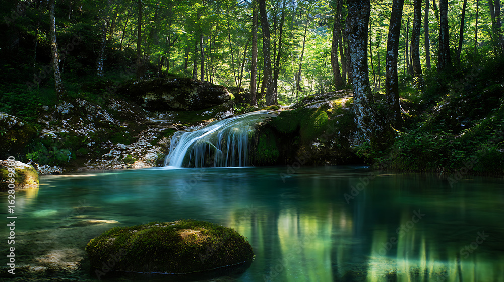 Obraz premium waterfall in the woods