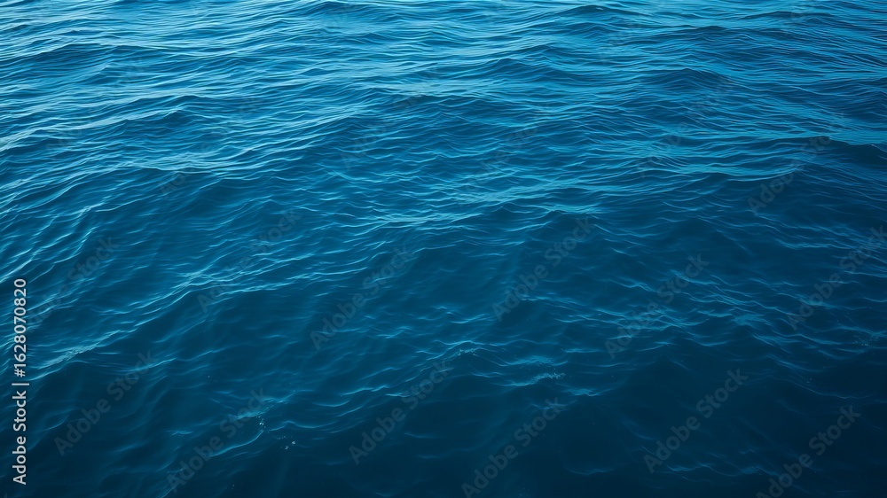Obraz premium A breathtaking high-resolution image showcases the deep blue ocean water with gentle waves creating a serene and tranquil seascape.