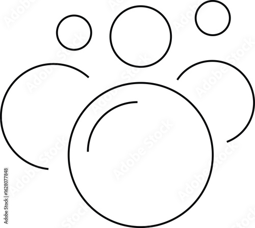 Soap bubbles icon set. Sparkling water. Foam bubble symbol. Fizzy soda drops sign. Oxygen sphere. Clean wash suds concept

