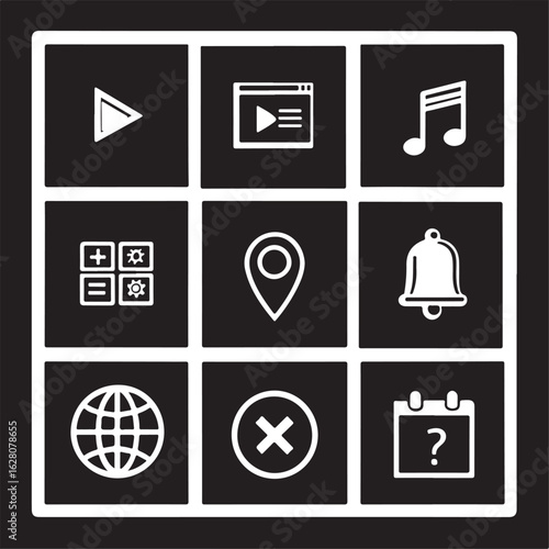 Modern User Interface Icon Set for Applications