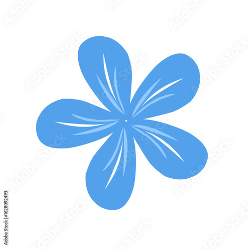 abstract blue flower vector 