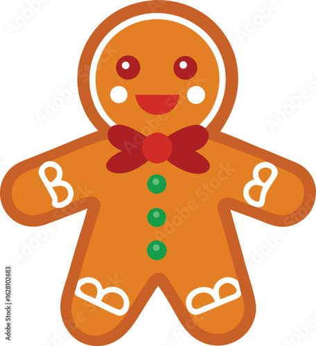 festive gingerbread cookie holiday treat.