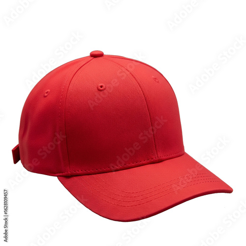 Mockup unique red baseball cap