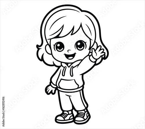 Peaceful Chibi Girl Character
