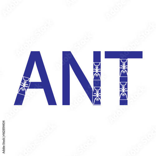 Close-up illustration of an ant symbolizing hard work, teamwork, and determination in nature.