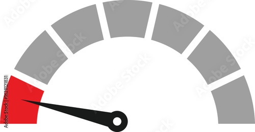 Speedometer icon set. Speed dial indicator. high barometers sign. dashboard with arrows. Measuring gauge indicator
