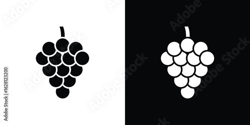 Grapes icon Pixel perfect vector graphics. Symbol, logo illustration.