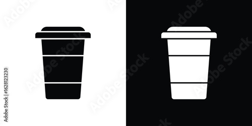 Yogurt container icon Pixel perfect vector graphics. Symbol, logo illustration.